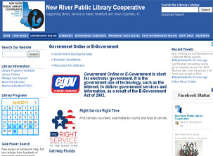 New River Public Library System E-government Page