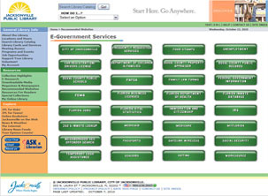 Jacksonville Public Library eGovernment Page