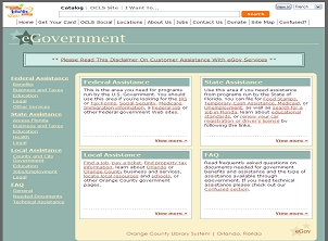 Orange County Library System E-government Page