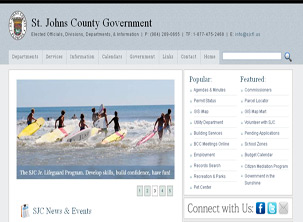 St Johns County Government Page