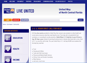 Union County 211 website